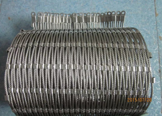 Rouille baguée de maille de corde de l'acier inoxydable AISI316 résistante pour l'architecture
