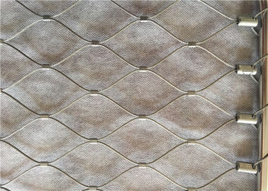 Type fait sur commande fil Mesh Flexible Ss d'olive de zoo de 4mm 304 7x7