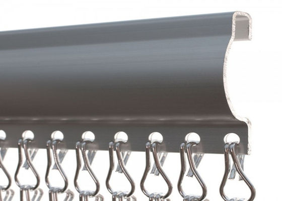 Maille en aluminium d'écran d'insecte anodisée par crochets brillants de 12MM