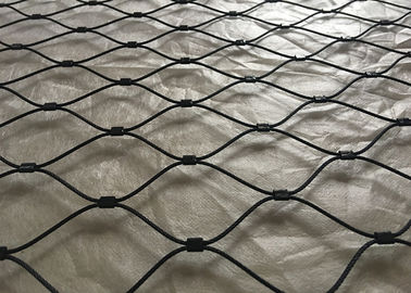 304 / Maille noire de corde d'acier inoxydable d'oxyde de 316 Inox pour la clôture animale/balustrade