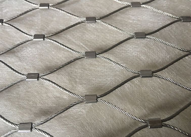 Le style bagué X-tendent la fabrication de grillage de câble d'acier inoxydable pour la rupture de zoo résistante