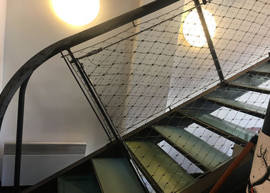 Type noué maille de câble métallique de SS316 clôturant 1,2 millimètres à 4,0 GV de la CE de millimètre