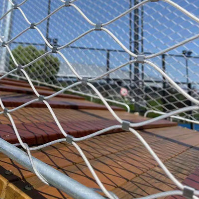 316 Maillage de câble en acier inoxydable ferraillé flexible pour zoo cage mesh