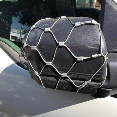 Anti-vol de voiture miroir latéral en acier inoxydable sac à mailles