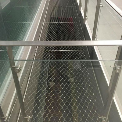 Réseau de balustrade de garde-corps de protection en acier inoxydable