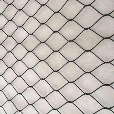 Filet en treillis de férule de câble en acier inoxydable à oxyde noir pour balustrade