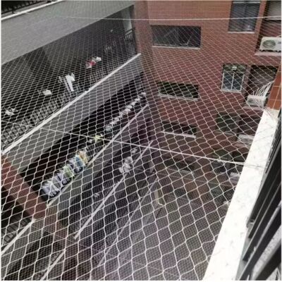 Filet en treillis métallique en acier inoxydable architectural pour réseau de protection de balustrade