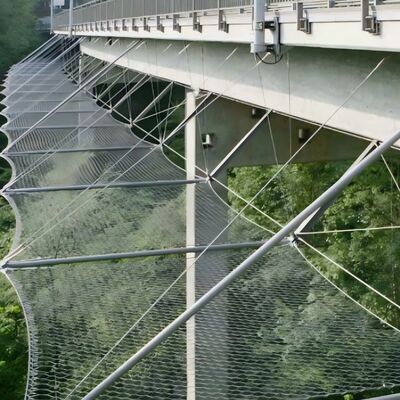 Un réseau de câbles X tend solide assure la sécurité dans les projets d'infrastructure électrique