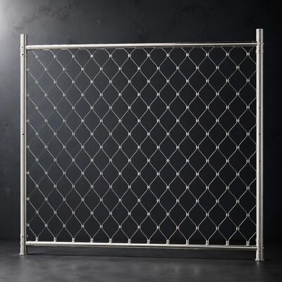 Remplissage de balustrade câble 80x80mm maille de câble à virole pour escalier