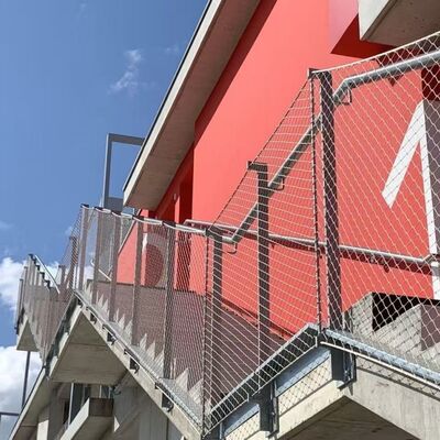 Câble en acier inoxydable SUS 304/316 avec ouverture de maille personnalisable et anti-corrosion pour la protection des zones panoramiques