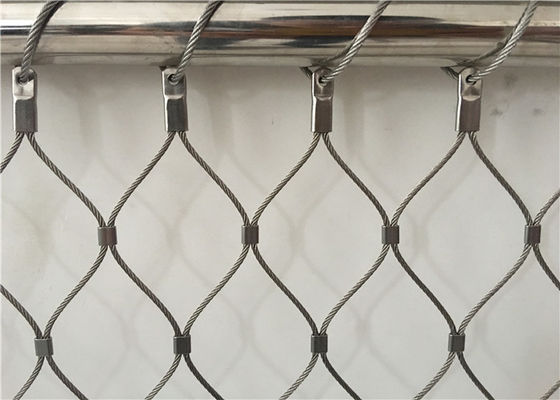 Maille de câble métallique de l'acier inoxydable 2mm 60x60mm