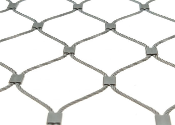 Câble métallique flexible d'acier inoxydable d'Inox Mesh Knotted Ferruled