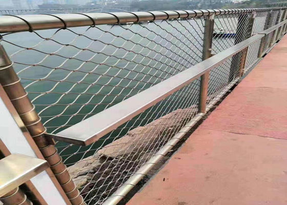 Corde Mesh Netting For Balustrade d'acier inoxydable de 7 x 19 olives