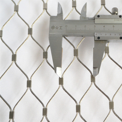 Aisi 316 X tendent le zoo Mesh With Sleeve d'acier inoxydable d'olive de câble