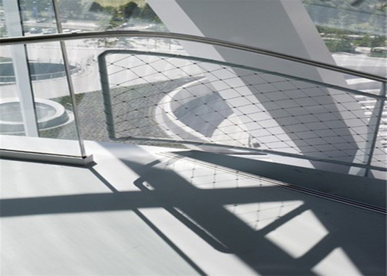X tendent l'escalier de pont de Mesh Flexible Railing Guard For de corde de l'acier inoxydable 7x19