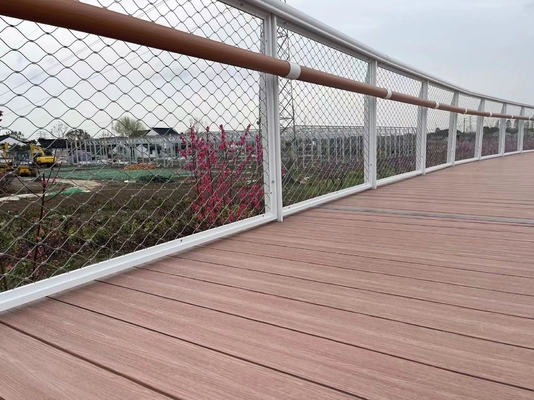 Balustrade 2,5 millimètres de câble en acier de fil de maille trou de 60*60 millimètres