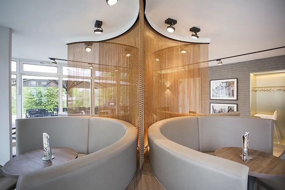 les points de vente à chaînes en aluminium de restaurants d'hôtels d'écran de mouche de porte de 1.6mm ont adapté aux besoins du client