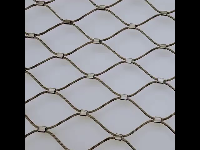 zoo Mesh Non Rusting Ferrule Rope Mesh Customizable d'acier inoxydable de 2.5Mm