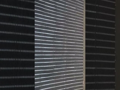 Filet Web Flexible architectural AISI 304 316, corde à virole en acier inoxydable, maille 2.0mm, fil 60x60mm, trou