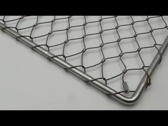 La balustrade adaptée aux besoins du client de taille câblent le diamètre de fil de la maille 2.0mm