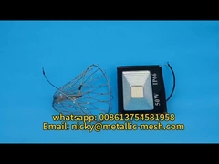 filet de sécurité en treillis en acier inoxydable pour lampes