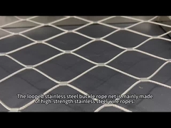 Filet de corde à boucle en acier inoxydable avec cadre