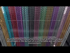 Rideau de chaînes en aluminium