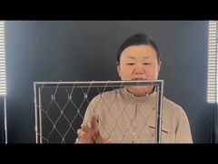 filet à corde en acier inoxydable avec cadre de fixation