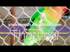 Filet de câble métallique en acier inoxydable