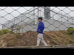 Réseau de câbles anti-chute pour garde-corps de pont