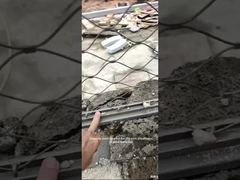 Filet de corde en acier inoxydable à cadre monobloc, installation pratique et ferme sur site